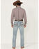 Image #3 - RANK 45® Men's Bunker Wash Trigger Slim Bootcut Stretch Denim Jeans, Light Wash, hi-res