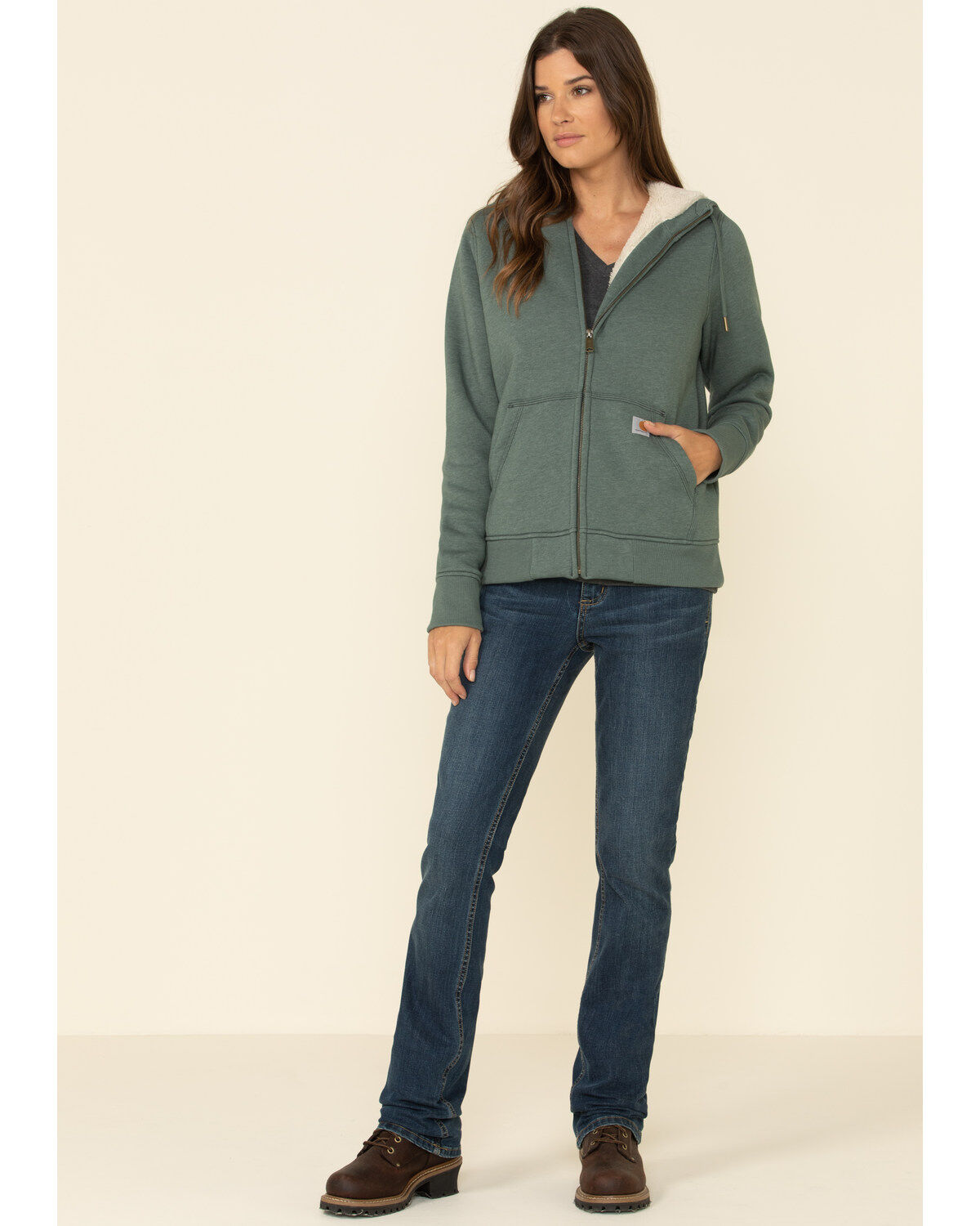 women's carhartt sherpa lined hoodie