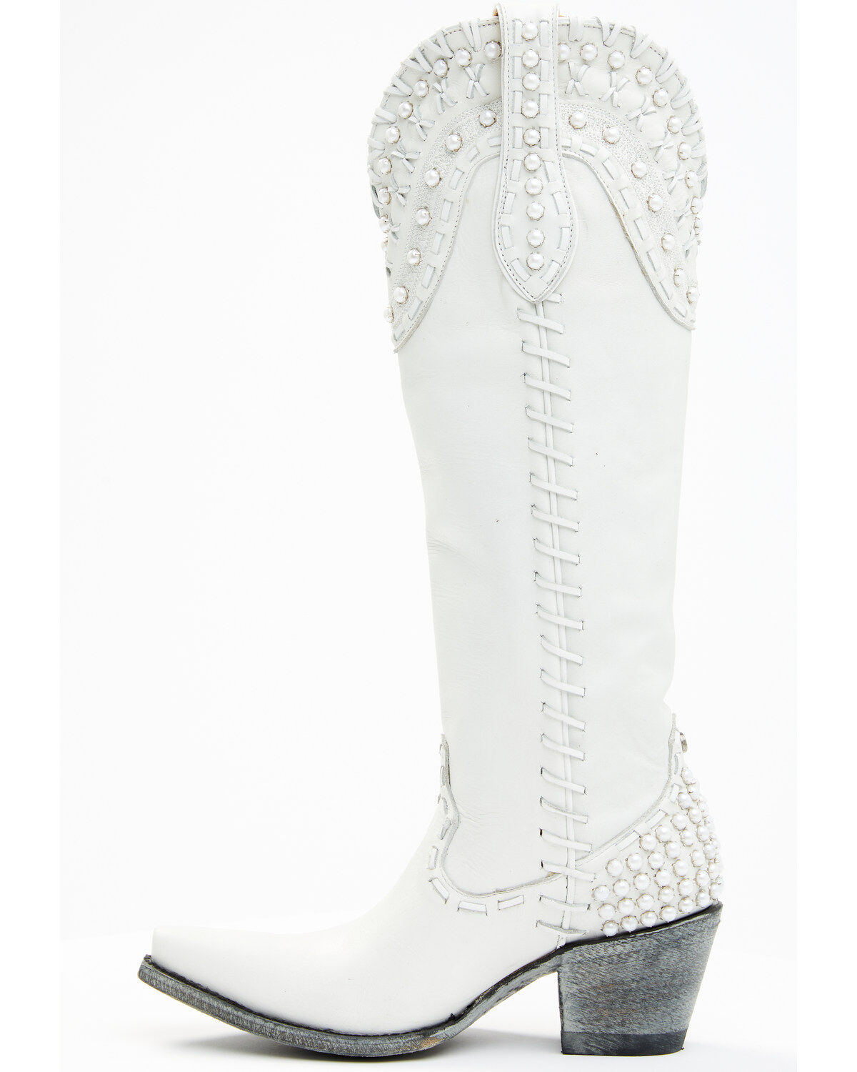 Image #3 - Boot Barn X Double D Women's Exclusive Bridal Pearl Western Bridal Boots - Snip Toe, , hi-res