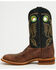 Image #3 - Justin Men's Bent Rail Nash Western Boots - Broad Square Toe, Brown, hi-res