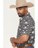 Image #2 - Rock & Roll Denim Men's Tek Southwestern Print Short Sleeve Button-Down Stretch Western Shirt, Black, hi-res