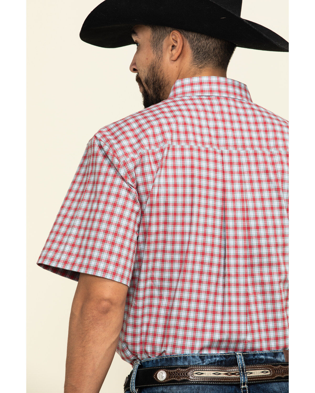 Image #5 - Cody James Core Men's Wild Ride Small Plaid Short Sleeve Western Shirt, , hi-res