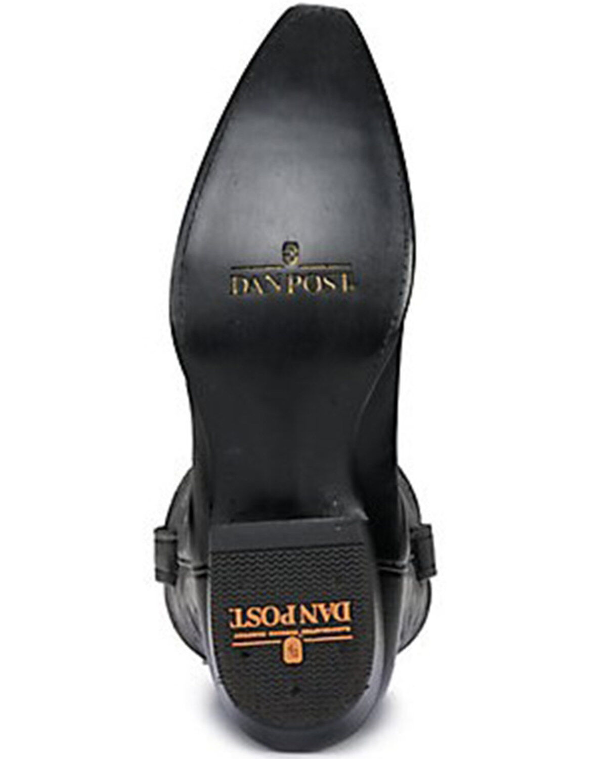 Image #7 - Dan Post Men's Milwaukee Western Boots - Snip Toe, Black, hi-res