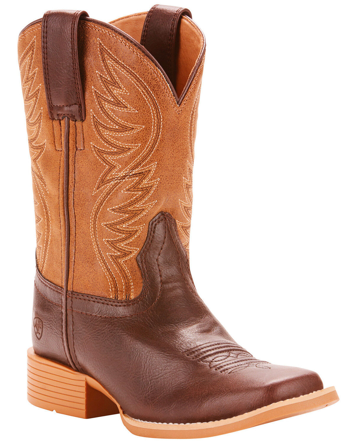 Image #1 - Ariat Girls' Brumby Fudgesickle Tumblin Western Boots - Broad Square Toe, , hi-res