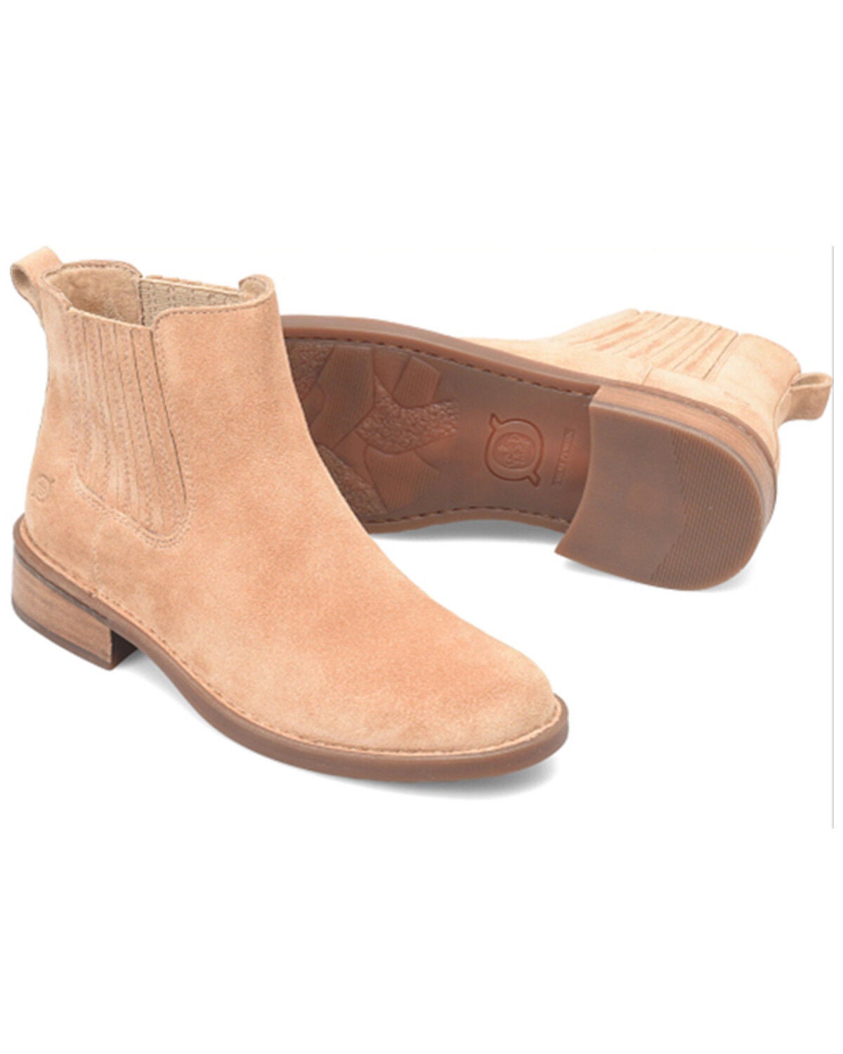 Image #4 - Born Women's Cici Chelsea Booties - Round Toe, Natural, hi-res