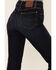 Lee Women's High Rise Dark Wash Late Night Flare Jeans , Dark Blue, hi-res