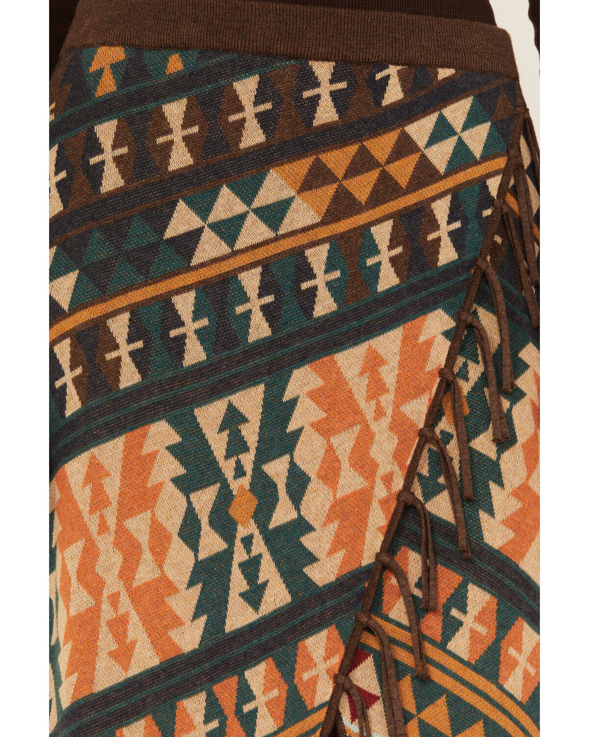 Image #2 - Tasha Polizzi Women's Southwestern Print Tassel Midi Joss Skirt, Multi, hi-res