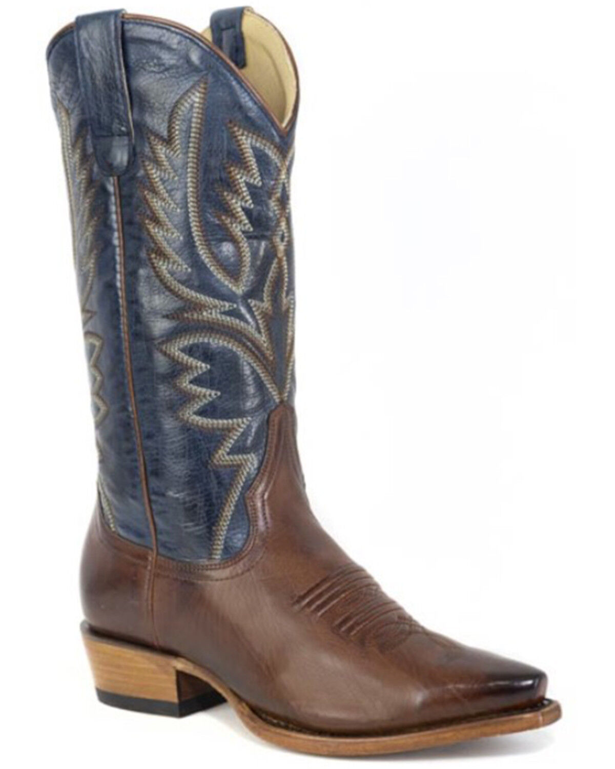 Image #1 - Stetson Women's Annie Western Boots - Snip Toe, Blue, hi-res