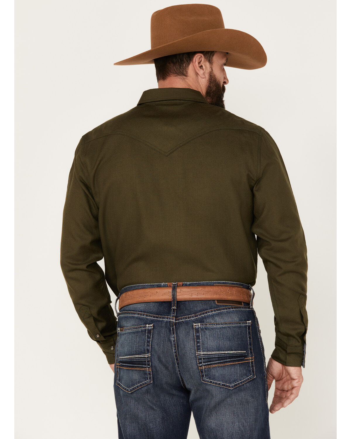 Image #4 - Cody James Men's Wooly Mammoth Solid Long Sleeve Snap Western Shirt, , hi-res