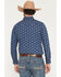 Image #4 - Panhandle Slim Men's Vintage Floral Print Long Sleeve Snap Western Shirt, Blue, hi-res