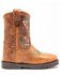 Shyanne Toddler Girls' Floral Western Boots - Square Toe, Brown, hi-res