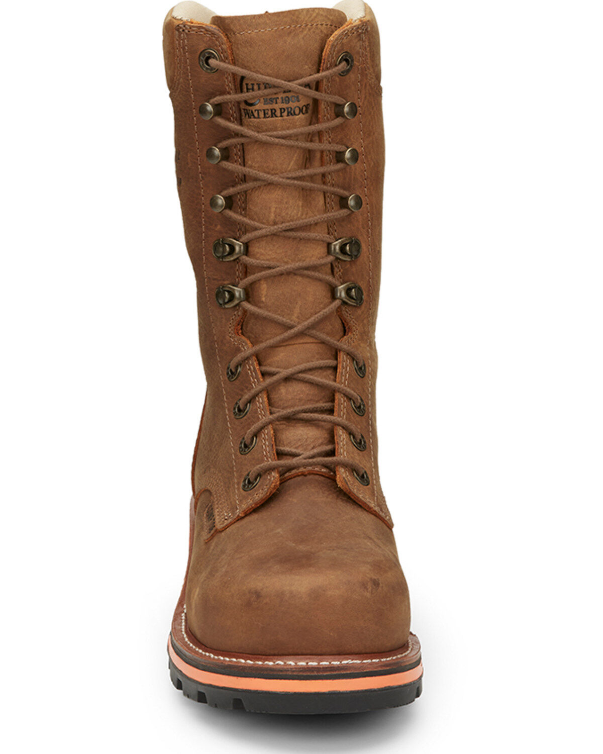 Image #4 - Chippewa Men's Thunderstruck 10" Waterproof Insulated Lace-Up Work Logger Boot - Nano Composite Toe, Tan, hi-res