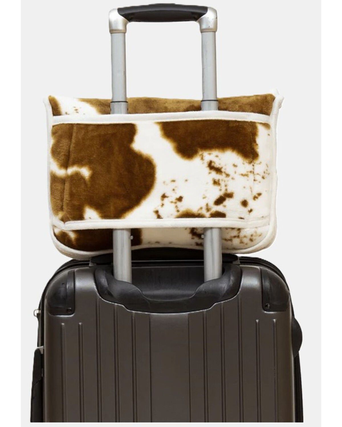 Image #3 - Carstens Home Hair on Hide Travel Blanket, Cow Print, hi-res