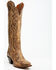 Image #1 - Dan Post Women's Triad Silvie Tall Western Boots - Snip Toe, Brown, hi-res