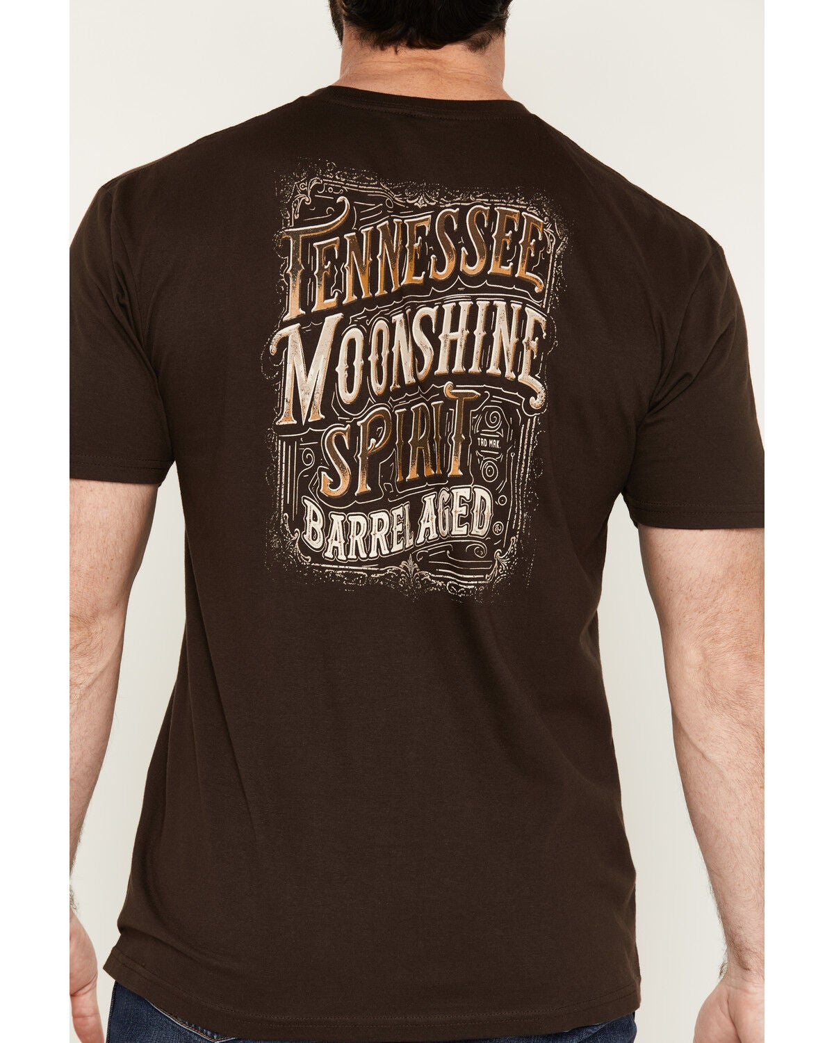 Image #4 - Moonshine Spirit&reg; Men's Tennessee Short Sleeve Graphic T-Shirt, Dark Brown, hi-res