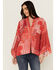 Image #1 - Johnny Was Women's Cosmo Nana Reversible Patchwork Floral Print & Paisley Bandana Kimono, Multi, hi-res