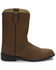 Justin Men's 10" Roper Boots, Bay Apache, hi-res