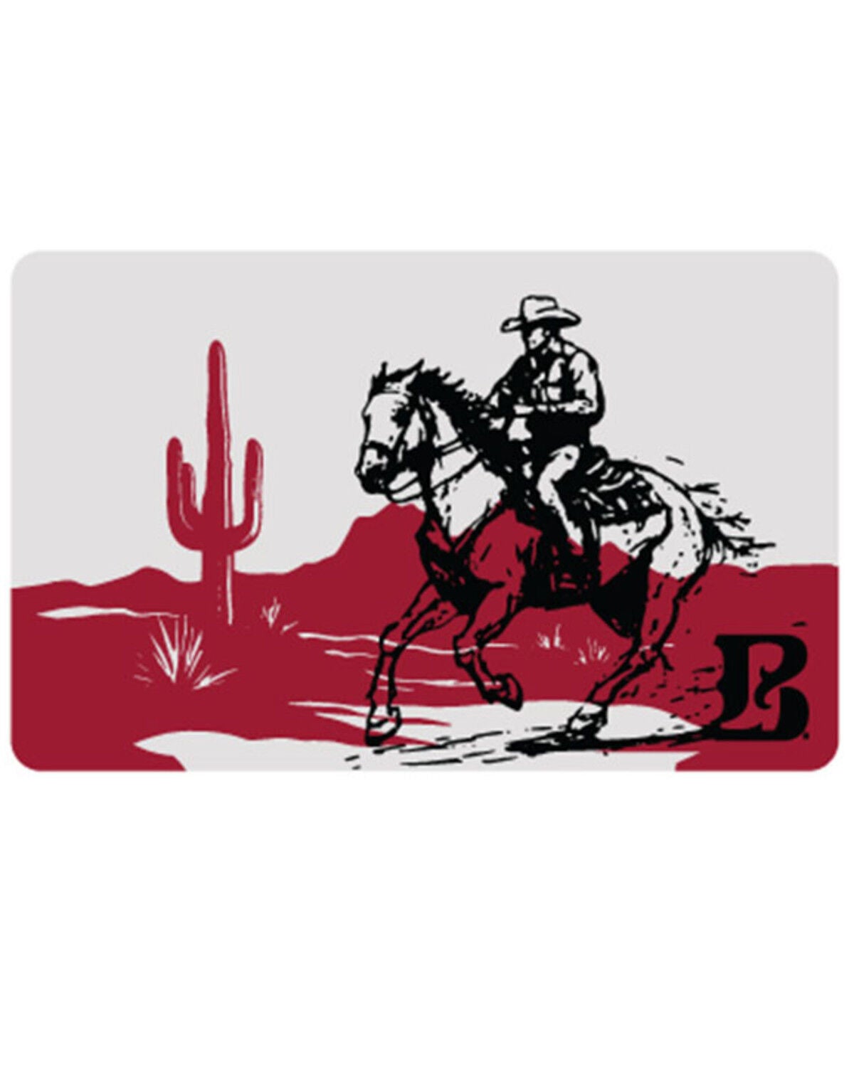 Boot Barn Illustrated Cowboy Gift Card, No Color, hi-res