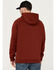 Image #4 - Hawx Men's Embossed Hooded Sweatshirt, Dark Red, hi-res