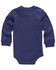 Image #2 - Carhartt Infant Boys' Solid Long Sleeve Snap Onesie, Dark Blue, hi-res