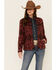 Image #1 - Ariat Women's R.E.A.L. Marsala Southwestern Print Shirt Jacket, Burgundy, hi-res