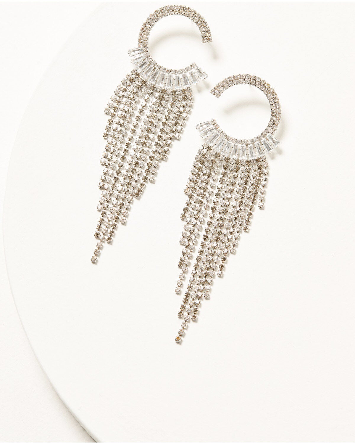 Wonderwest Women's Fringe Earrings, Silver, hi-res