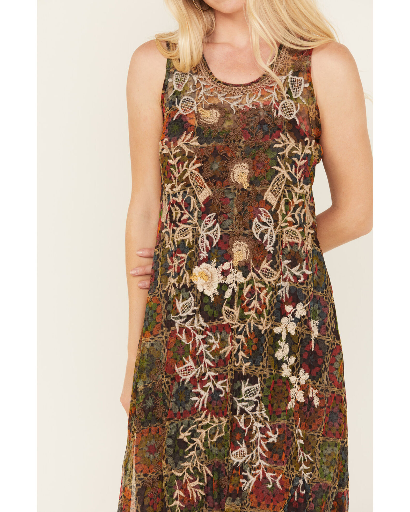Johnny Was Women's Sleeveless Floral Bitola Mesh Slip Dress Mall of America®
