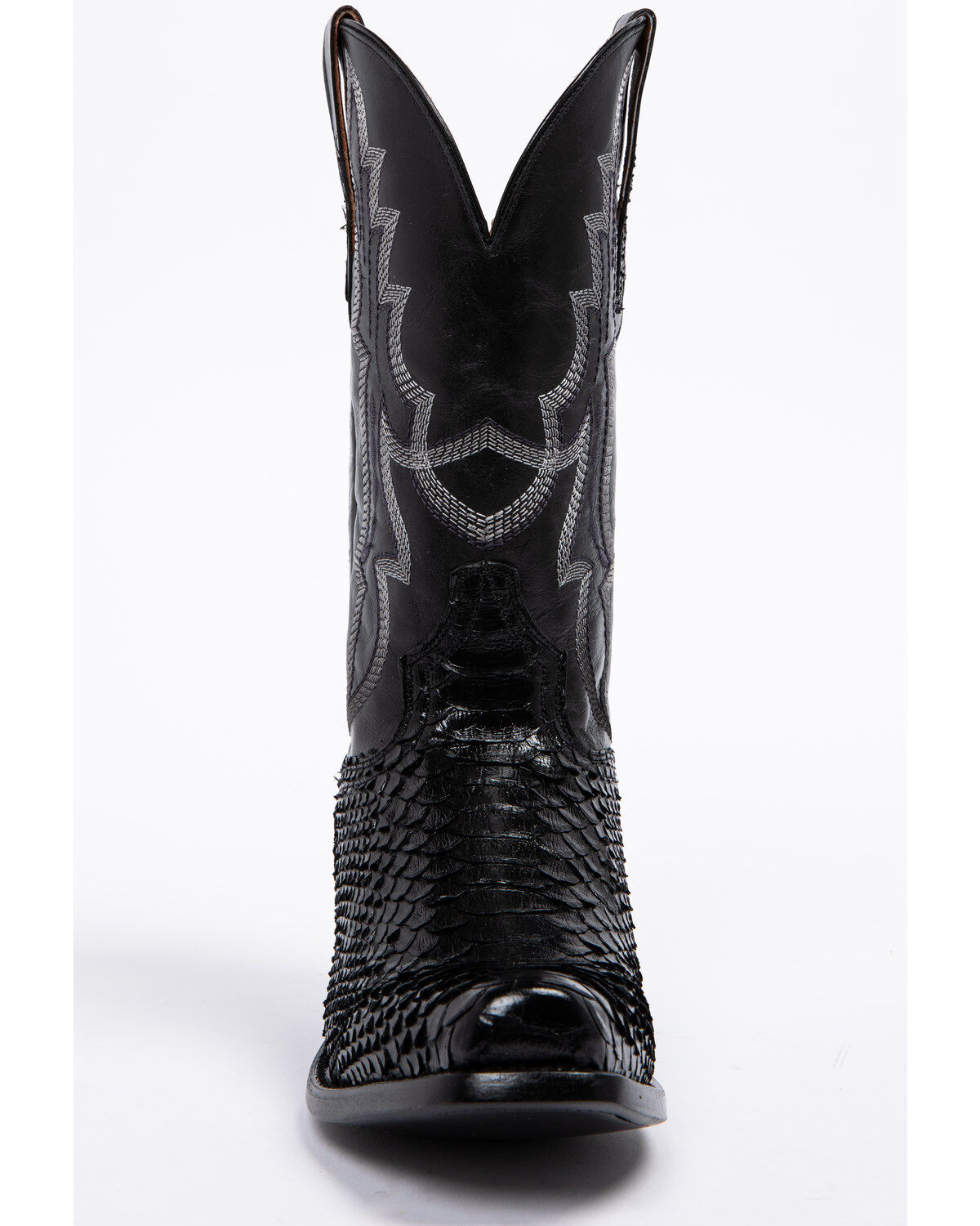 Dan post black python boots