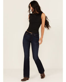 Shyanne Women's Flint Dark Wash Bootcut Stretch Denim Jeans, Medium Wash, hi-res