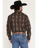 Image #4 - Wrangler Men's Checotah Southwestern Print Long Sleeve Snap Western Shirt, Black, hi-res