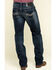 Image #1 - Rock & Roll Denim Men's Pistol Dark Reflex Stretch Straight Jeans, , hi-res