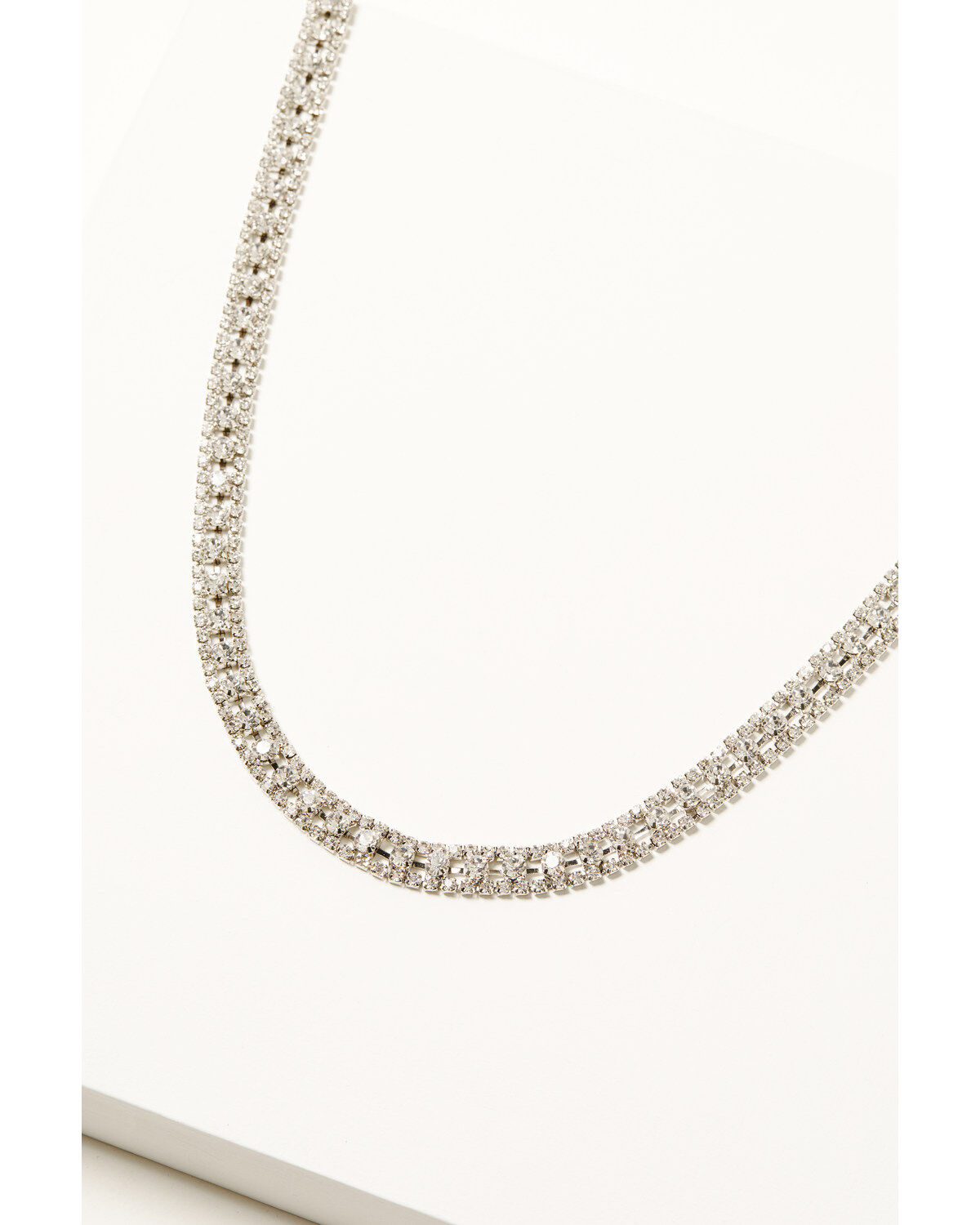 Image #2 - Austin Accent Women's Rhinestone Hat Band, Silver, hi-res