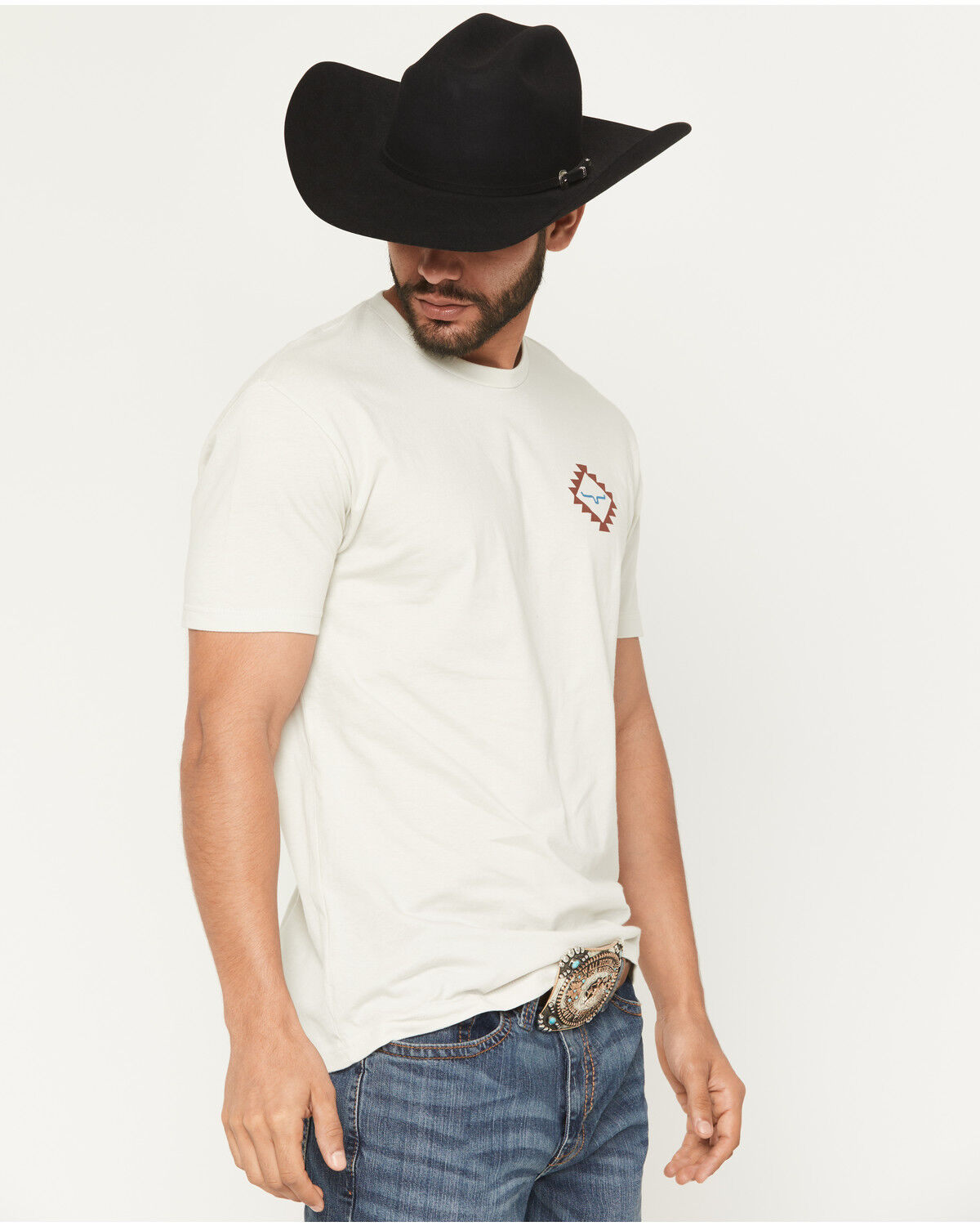Image #3 - Kimes Ranch Men's Vaugh Logo Short Sleeve Graphic T-Shirt, Sand, hi-res