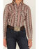 Image #3 - Cruel Girl Women's Paisley Stripe Long Sleeve Pearl Snap Western Shirt, , hi-res