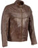 Image #1 - Milwaukee Leather Men's Stand Up Collar Leather Jacket - 3X Big , Brown, hi-res