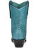 Corral Women's Turquoise Exotic Python Skin Western Boots - Snip Toe, Turquoise, hi-res