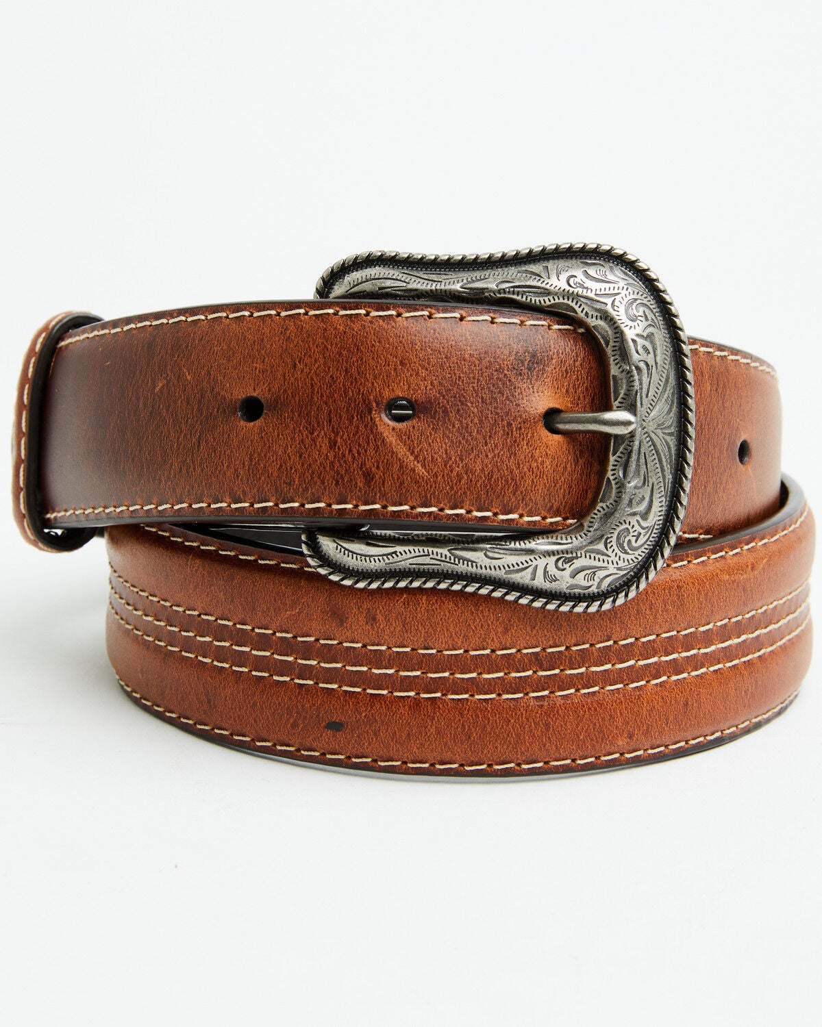 Roper Men's Concho Belt, Brown, hi-res