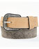 Image #1 - Cody James Men's 2-Tone Hair-On Billet Western Belt, , hi-res