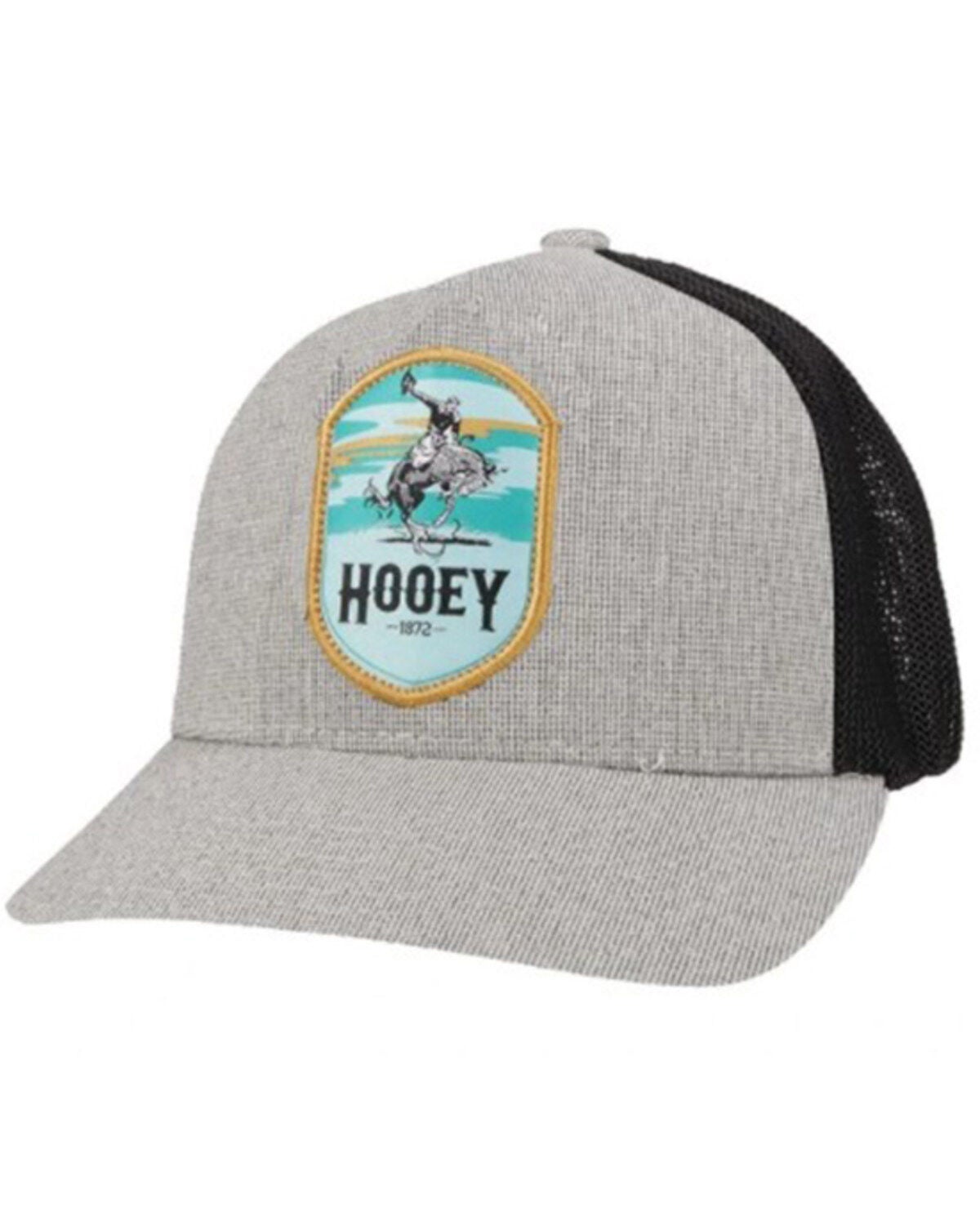 Hooey Men's Cheyenne Trucker Cap, Grey, hi-res