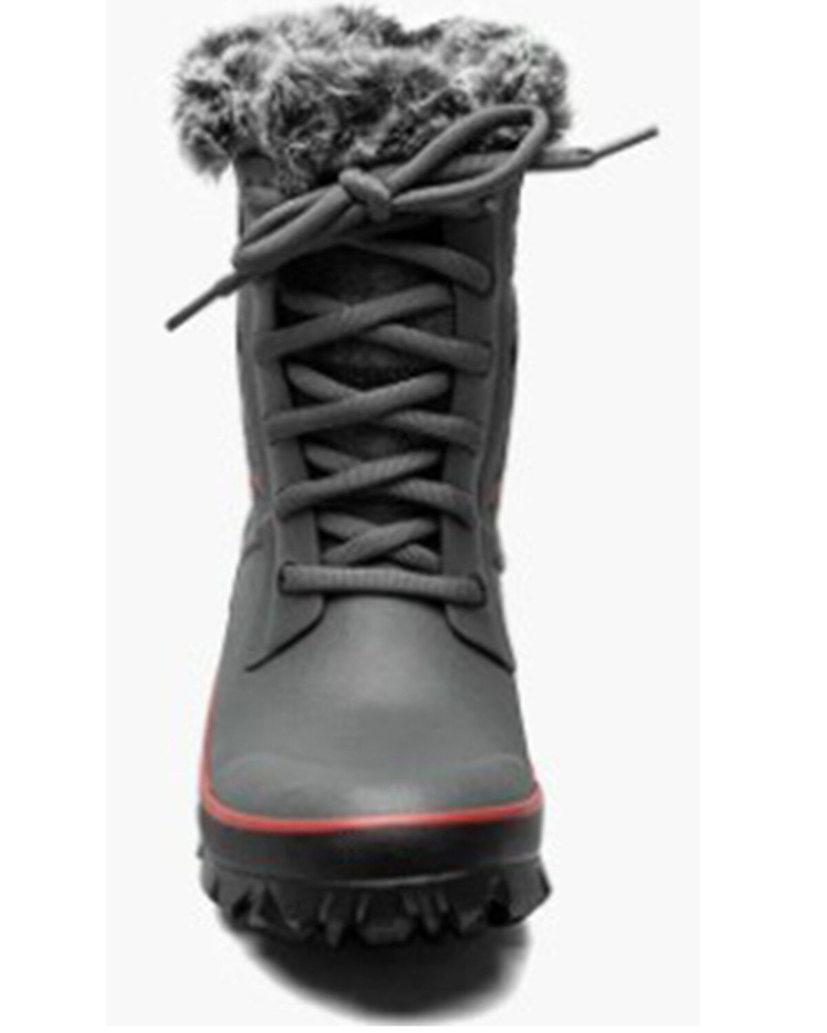 Image #3 - Bogs Women's Arcata Cozy Plaid Winter Boots - Round Toe, Dark Grey, hi-res