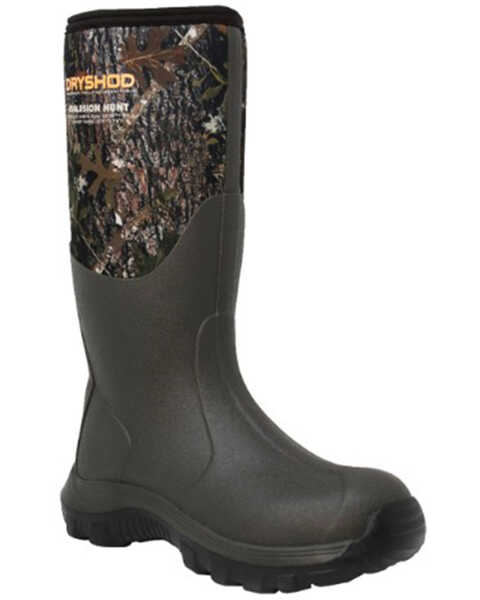 Dryshod Men's Evalusion Hi Hunting Waterproof Work Boots - Round Toe, Camouflage, hi-res