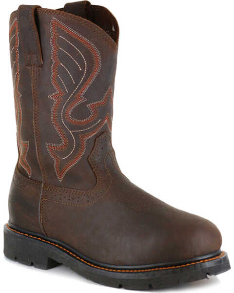 Cody James® Comp Toe Western Work Boots, Brown, hi-res