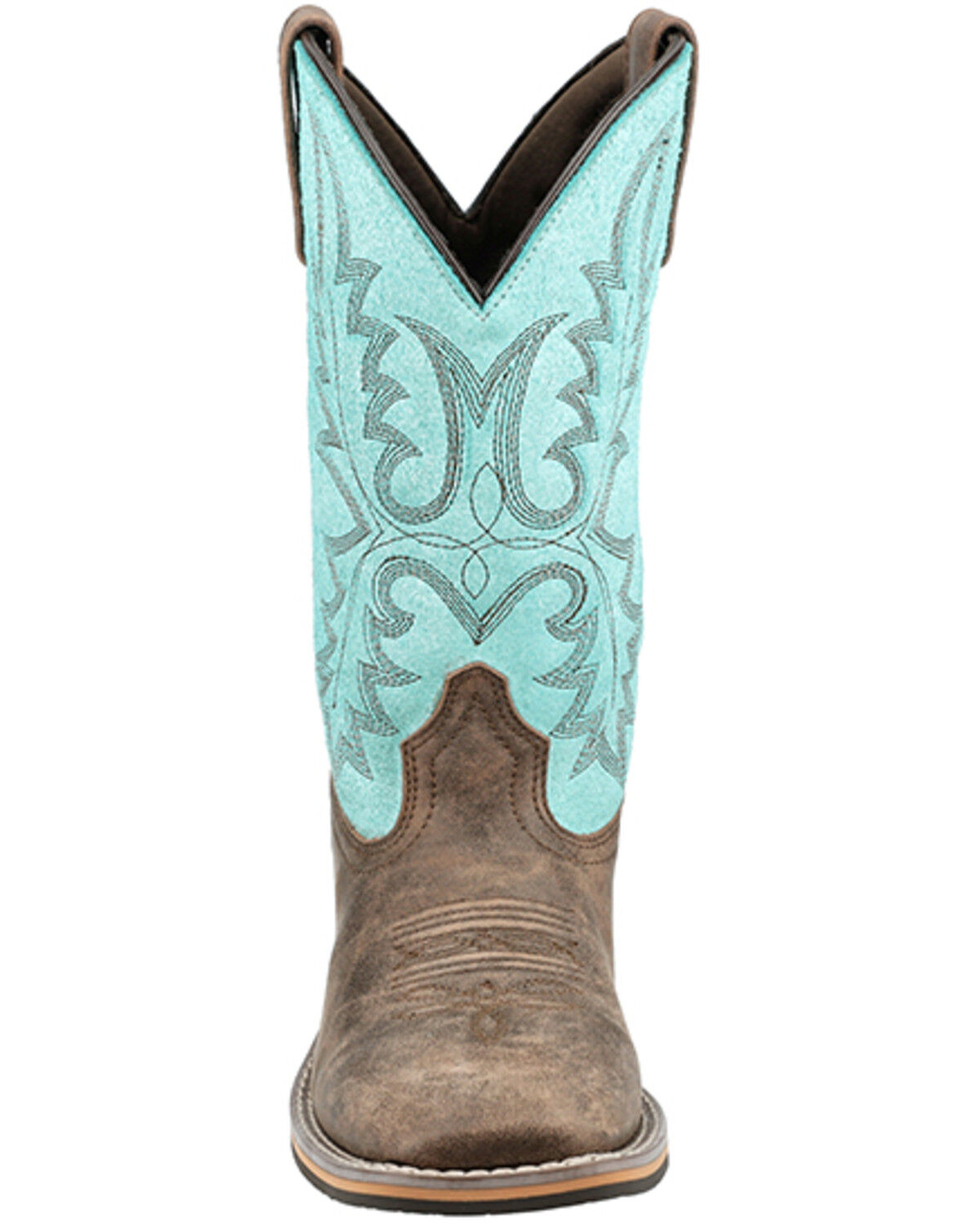 Image #4 - Smoky Mountain Women's Rustic Rider Performance Western Boots - Broad Square Toe, Brown, hi-res