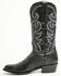 Image #3 - El Dorado Men's Handmade Ostrich Leg Western Boots - Round Toe, Black, hi-res