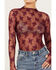 Image #3 - Free People Women's Lady Lux Layering Top, Maroon, hi-res