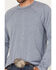 Image #3 - RANK 45® Men's Solid Performance Long Sleeve T-Shirt, Royal Blue, hi-res