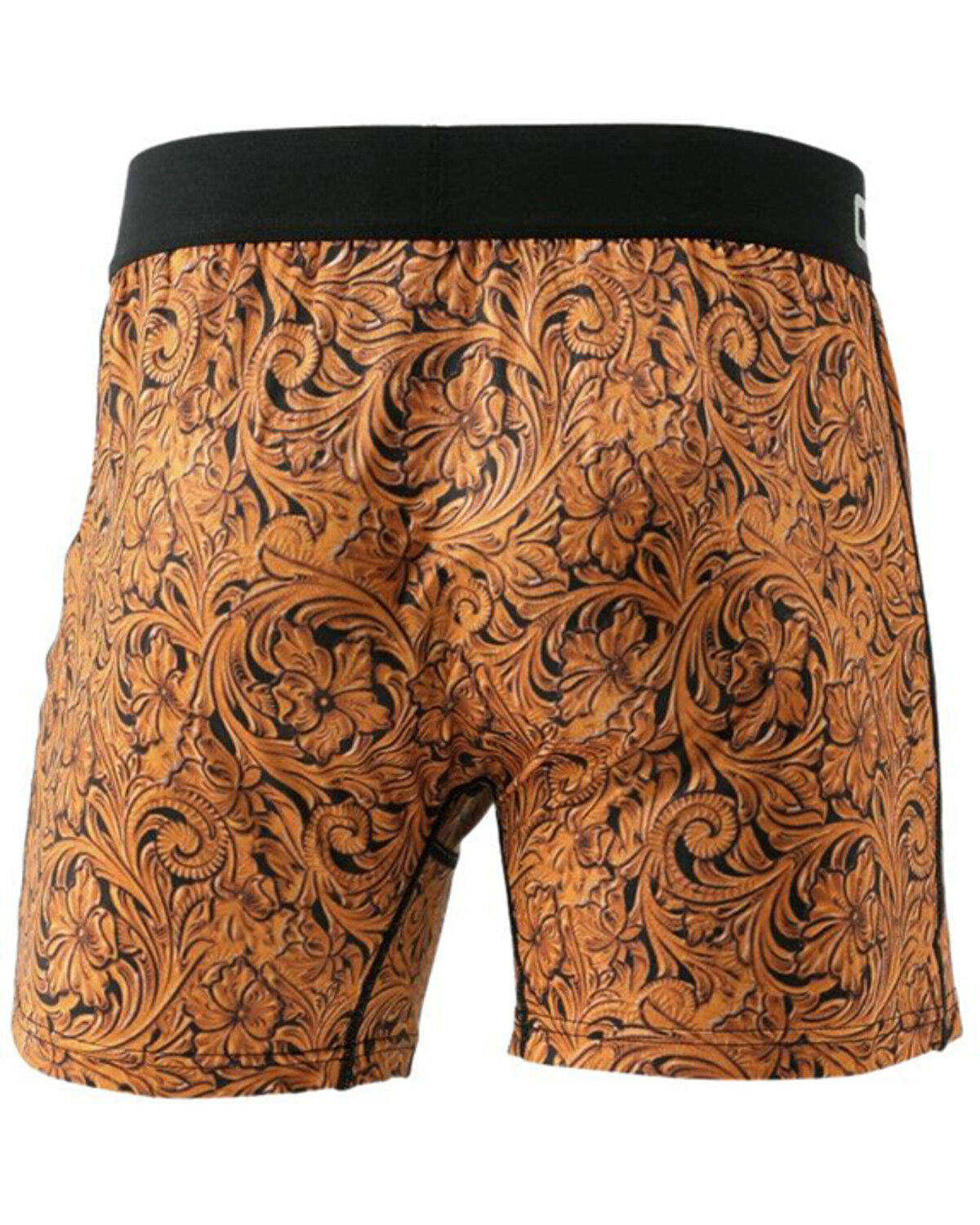 Image #2 - Cinch Men's Leather Scroll Print Loose Fit Boxers, Brown, hi-res