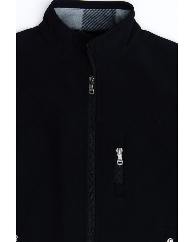 Cody James Boys' Black Embroidered Steamboat Softshell Bonded Jacket ...