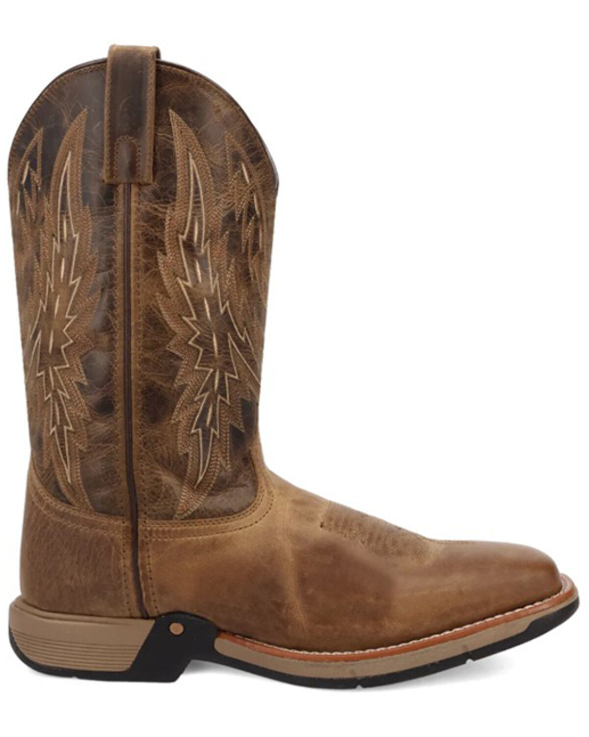 Image #2 - Laredo Men's Vapor Western Boots - Broad Square Toe, Tan, hi-res