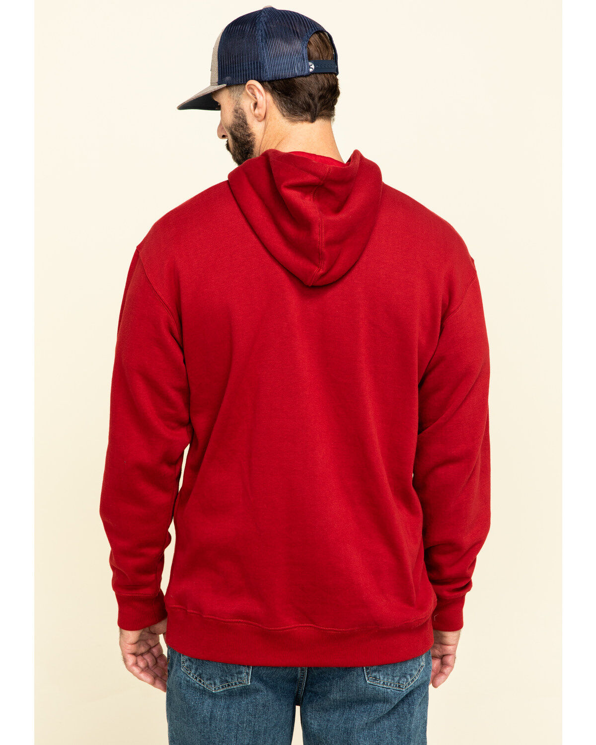 men's red sweatshirt